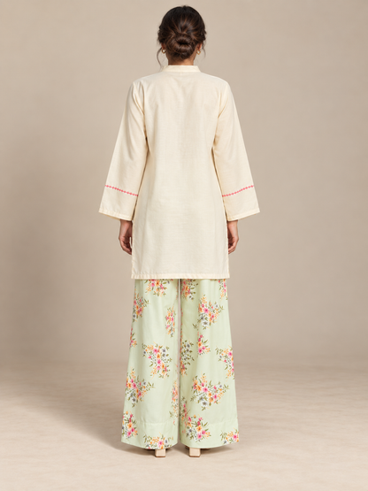 Ivory Vine Embroidered Co-ord Set
