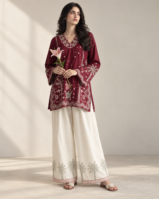 Palmera Embroidered Co-ord Set