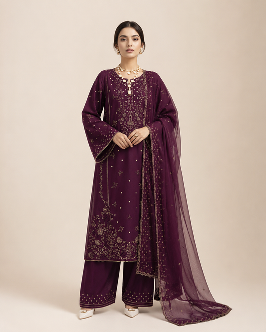 Aneesa Embroidered 3pc