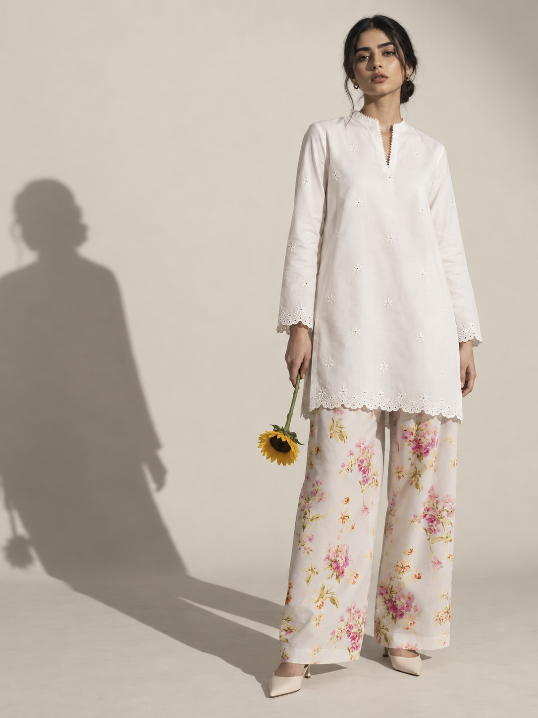 Ivory Bloom Co-ord Set