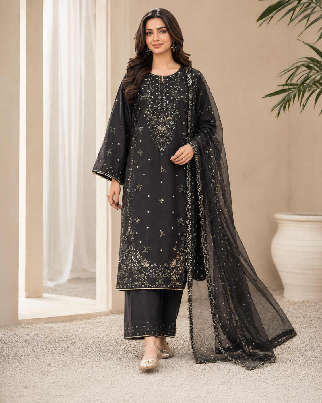 Mannat Embroidered 3pc