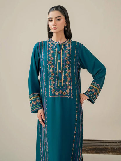 TEAL EMBROIDERED 2Pc