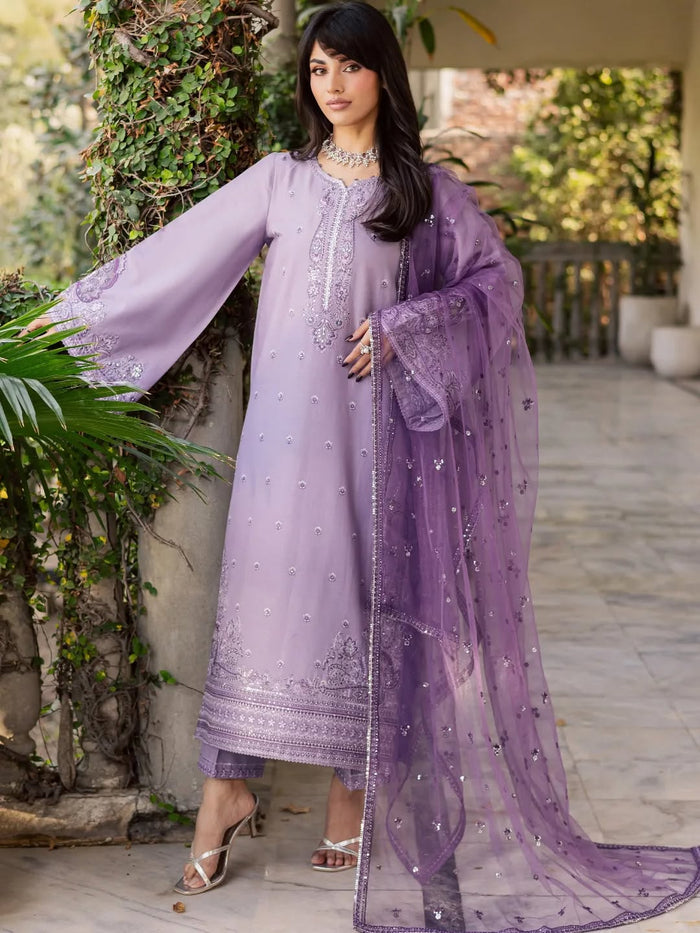 Lavender Embroidered 3pc
