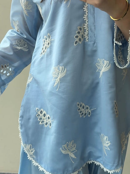 Ocean Sky Embroidered 2pc